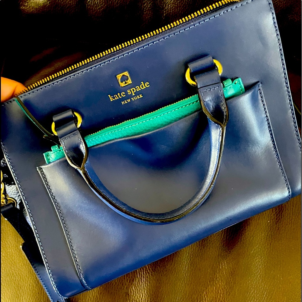 Kate Spade blue crossbody purse